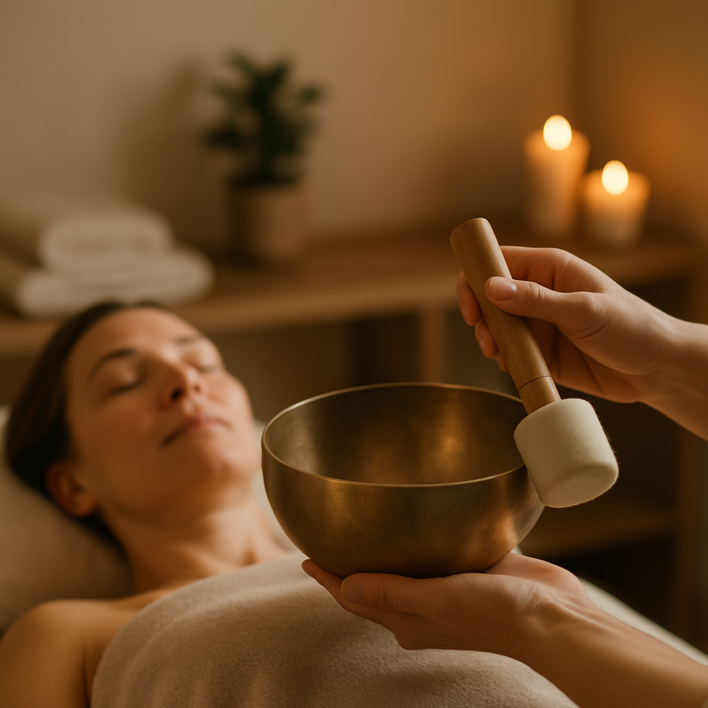 Klangmassage für Tiefenentspannung bei wellness-hessen.com